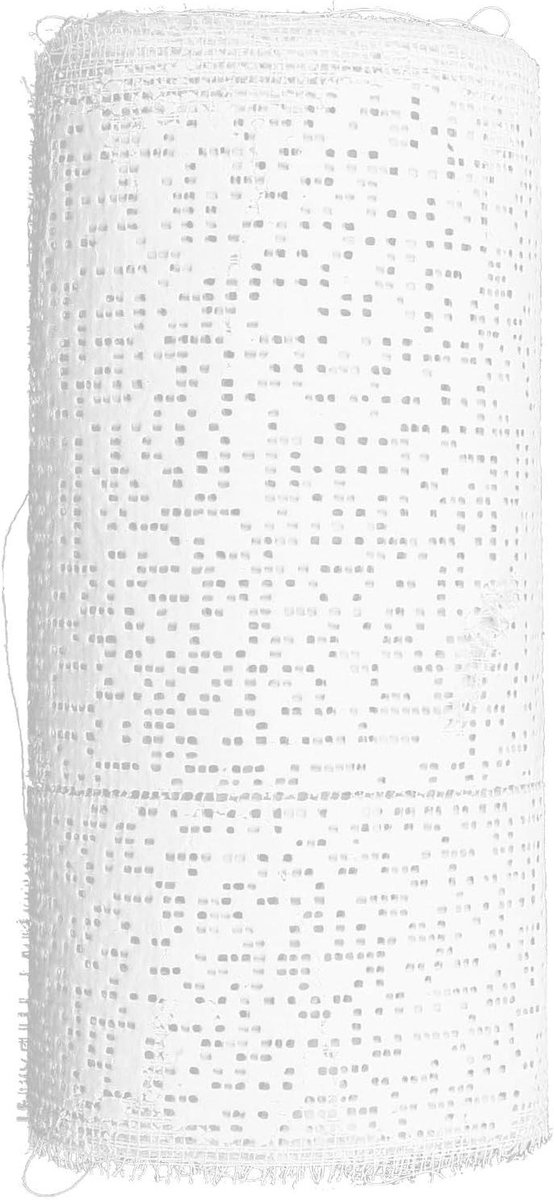 Gipsgaas Doek - Boetseerdoek Modelleren - Kunstprojecten Hobby - Multifunctioneel Veilig - 450 x 15 cm - Wit