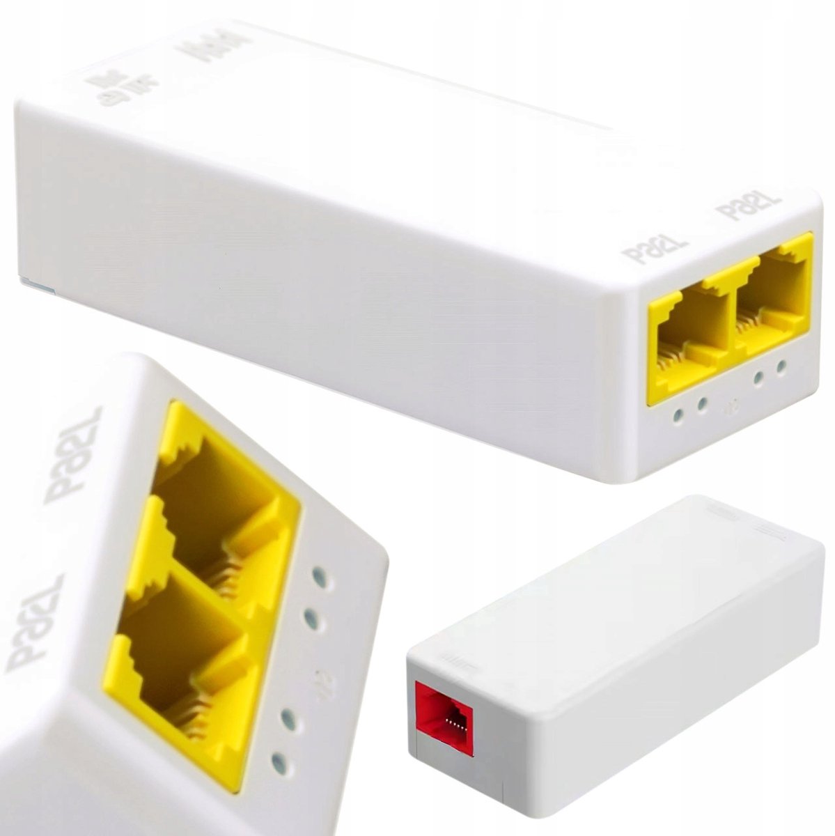 Rosfix POE Repeater POE012-S - 2x RJ45 POE Extender - 10/100Mbps, tot 250 m, 44–57V