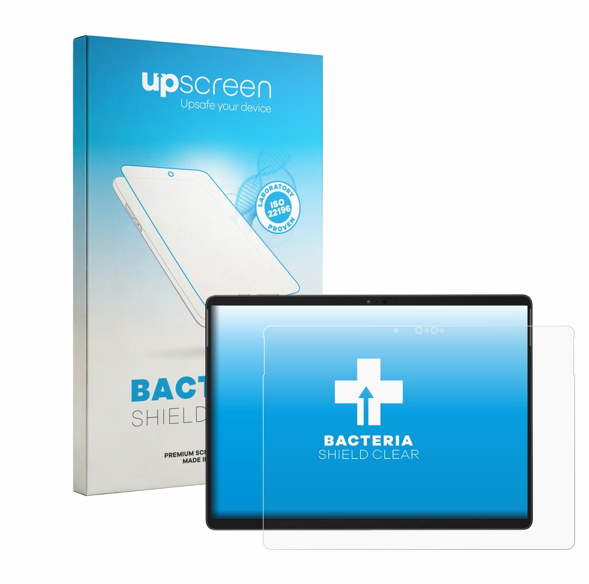 upscreen - Screenprotector voor Chuwi Hi10 Max 2-in-1 - Folie Beschermfolie transparant antibacterieel