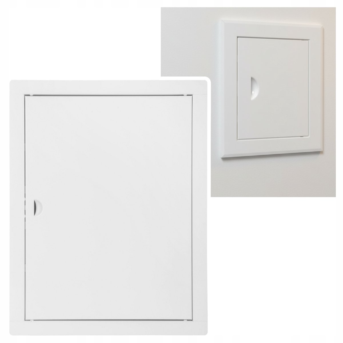 Wit ABS Inspectieluik 25x40cm met Kliksluiting