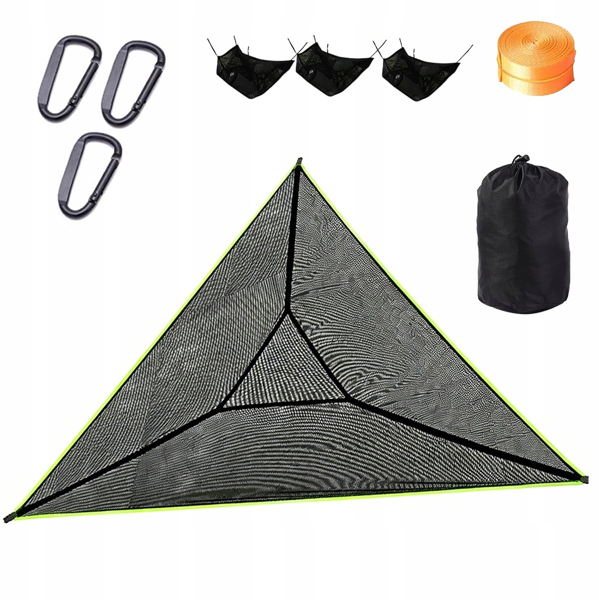 Driepersoons Driehoekige Hangmat - Comfortabel in Ruim 280x280x280cm