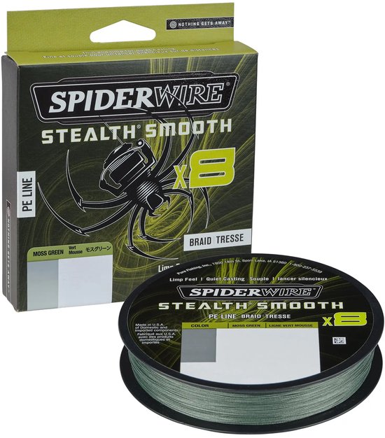 SpiderWire Stealth Smooth 8 - Moss Green - 23.6kg - 0.23mm - 150m - Groen van Spiderwire — afbeelding 4