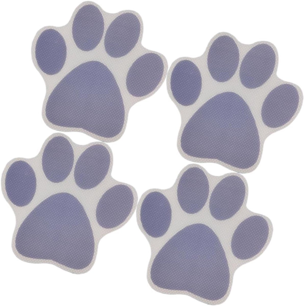 Badstickers Cartoon Hond - Antislip Stickers - Veilige Badkamer - Zelfklevend Ontwerp - 11.4 x 11.4 cm - Grijs