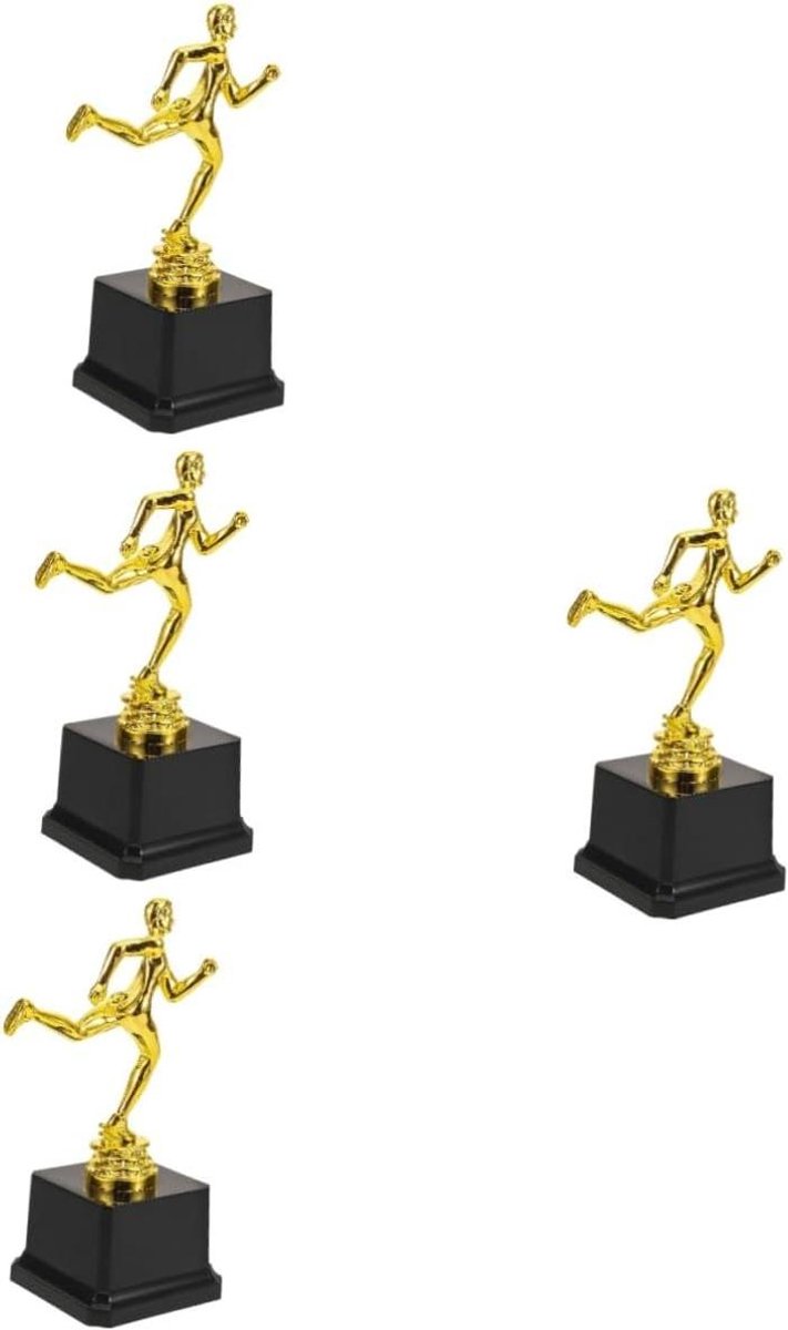 Trofee Ceremonie Bekers - Wedstrijdprijs Beker - Competitie Belonen - Speciaal Vormgegeven Spel - 18 cm - Goud