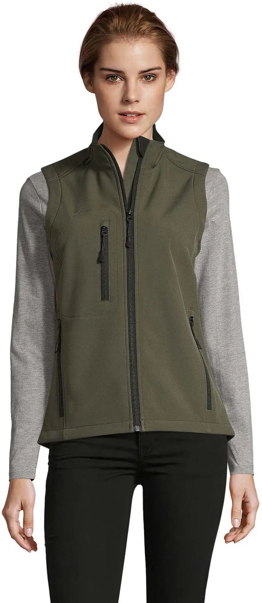 SOL'S Women´s Sleeveless Softshell Rallye L847 - Army - XXL