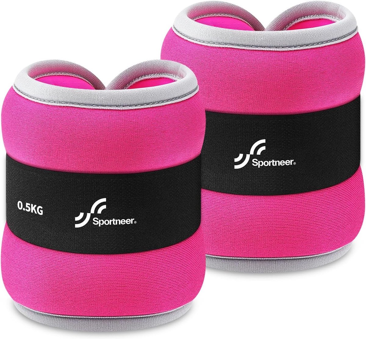 Enkelgewichten - Roze - 0,5 kg x 2 - Comfortabel en Verstelbaar - Voor Thuisgebruik en Fitness