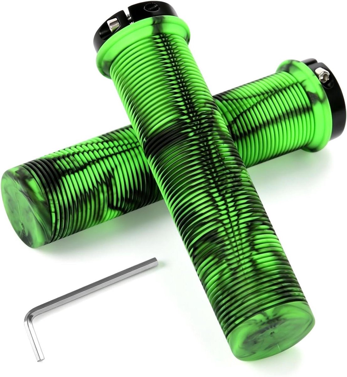 Fietsstuurgrepen - Fietshandgrepen Stuurgrepen - Comfortabel Fietsen - Antislip Rubber - 22 mm - Groen
