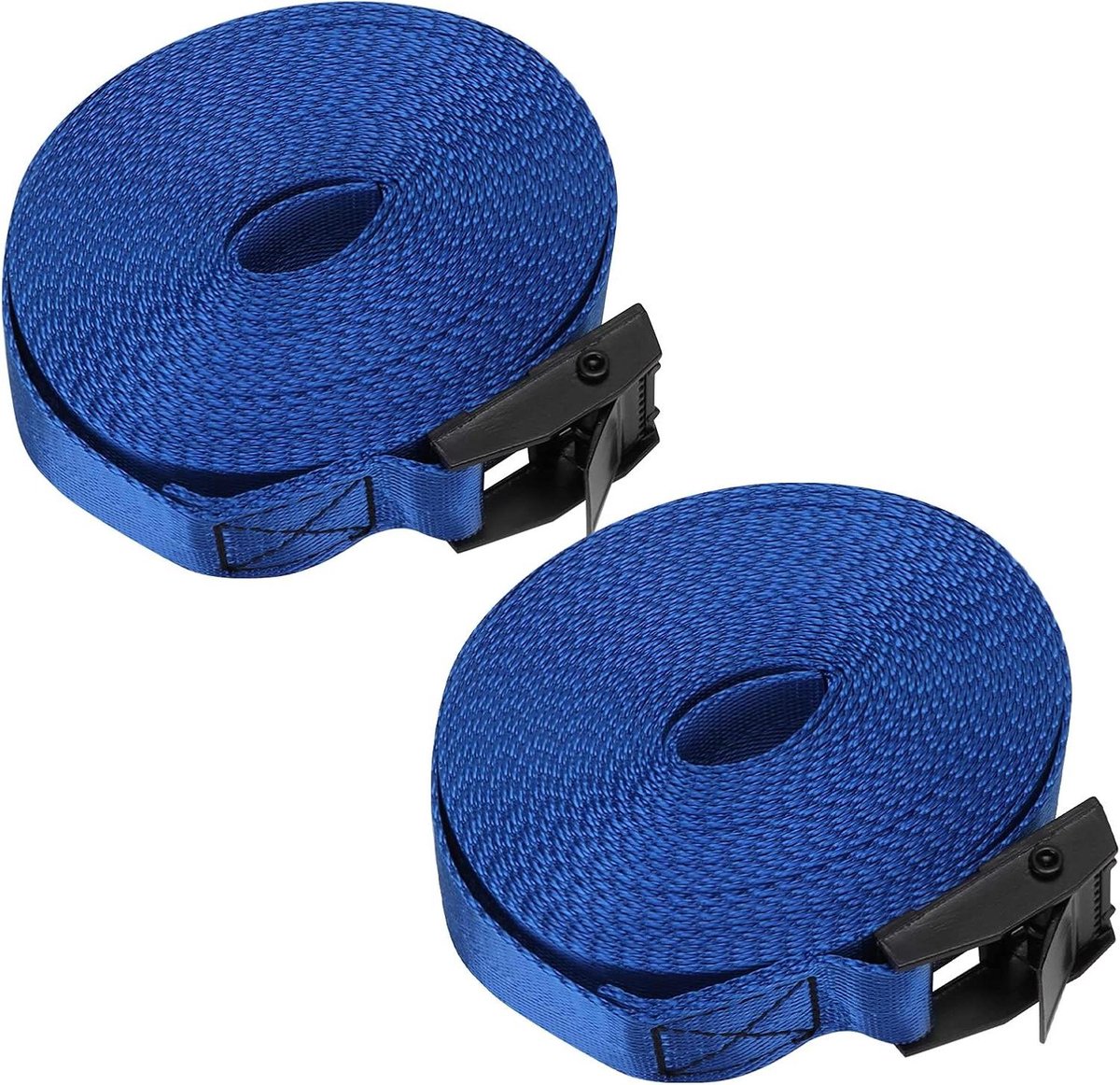 Spanbanden Nylon - Vastzetbanden Bevestigingsbanden - Items Vastzetten - Roestbestendige Gespen - 5 meter - Marineblauw