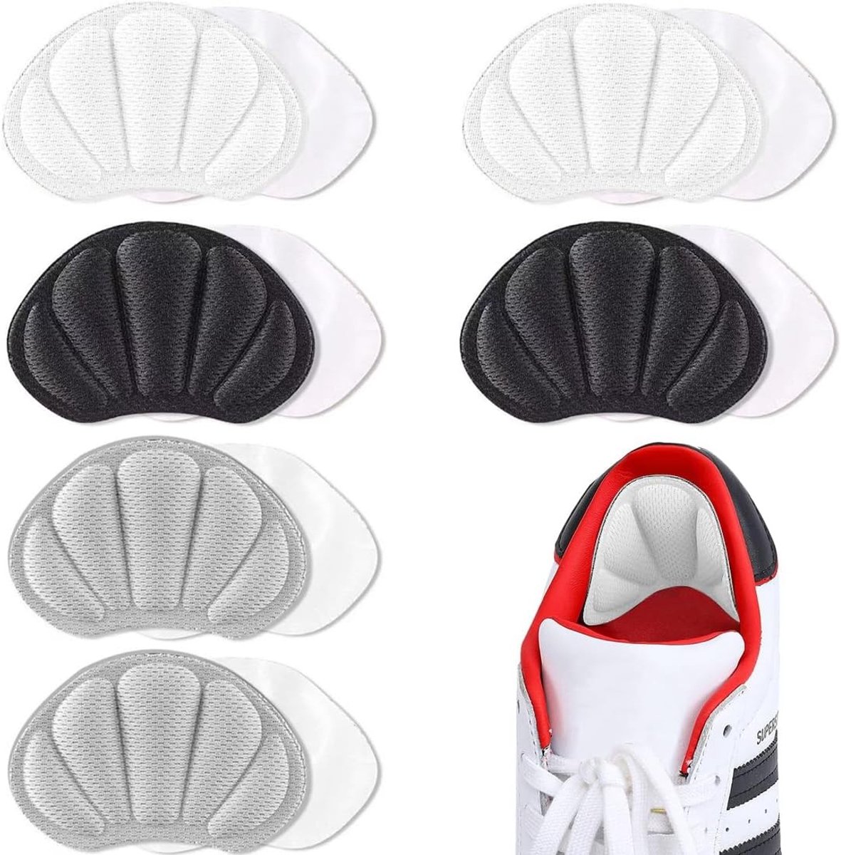 Comfortabele Heelpads voor Schoenen - Verminder Schoenmaat, Bescherming tegen Schuren en Blaren, Ideaal voor Heren en Dames