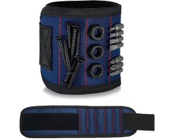 Magnetische armband met 15 krachtige magneten voor schroeven en boren, ideaal voor klussen, knutselen en bouwprojecten, verstelbaar en perfect als cadeau voor mannen