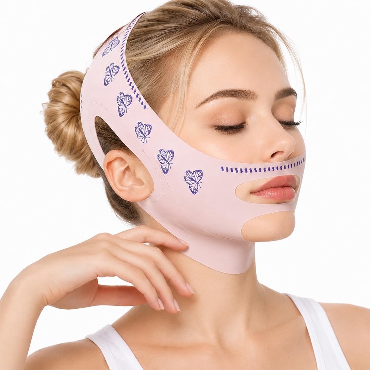 Omgoods - Ademend V-gezichtsmasker voor Dubbele Kinreductie