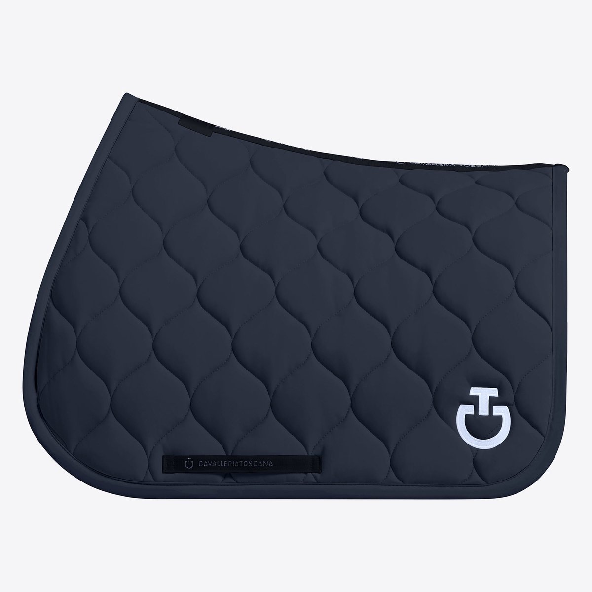 Cavalleria Toscana New Circular Quilted Jersey Zadeldek Jumping Full Navy