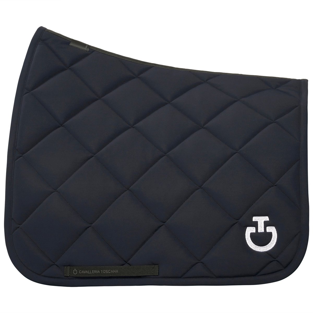 Cavalleria Toscana Diamond Quilted Jersey Zadeldek Full Navy