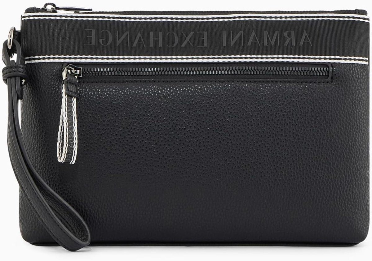Polszak Heren - Clutch Tas - Dagelijks Gebruik - Praktische Rits - 63.5 x 33.02 x 38.1 cm - Zwart