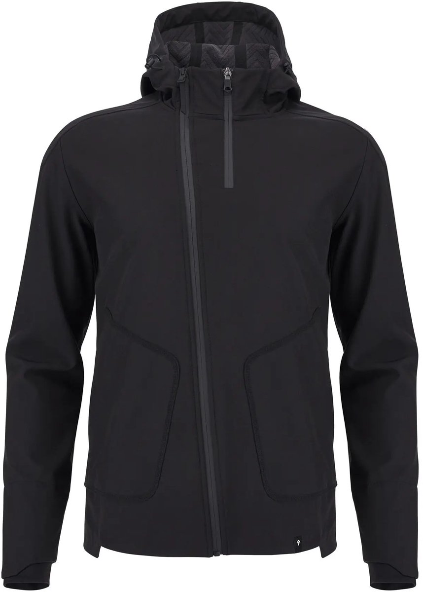 Softshell hooded vest Macron Tomtor Zwart