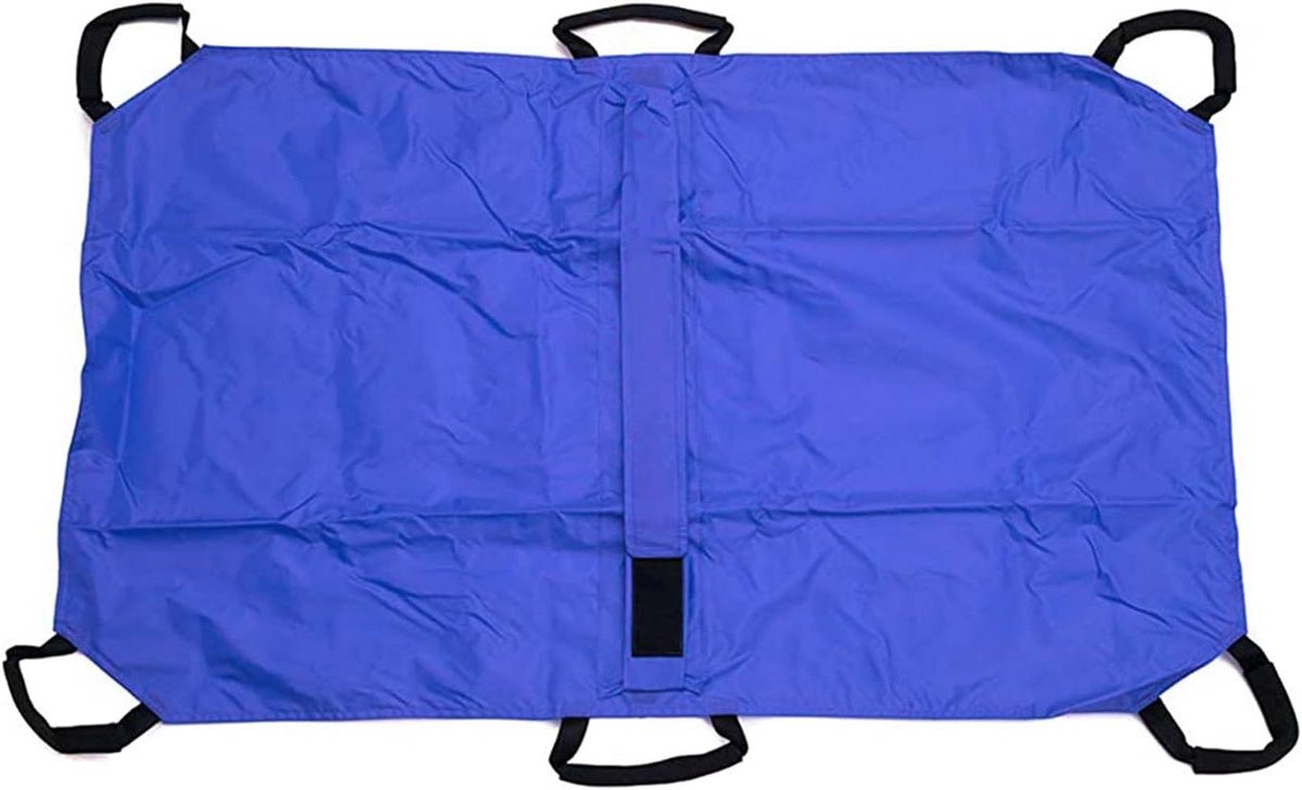 Draagtas voor honden - Hondenlifter Hondensteun - Hulp bij mobiliteit - Zes handgrepen middenband - 120 x 74 cm - Blauw