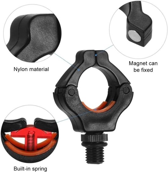 Vissteun voor Hengels met M3/8 Schroef - Perfect voor Karpervissen, Hengelaccessoires en Tackle Grip met Magnetische Vergrendeling — afbeelding 5