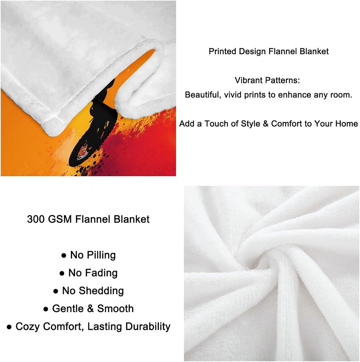 Fleece Deken - Zachte Plaid - Koude Avonden - Microvezel Kwaliteit - 180x220cm - Oranje — cadeau in Wonen & Interieur - foto 7