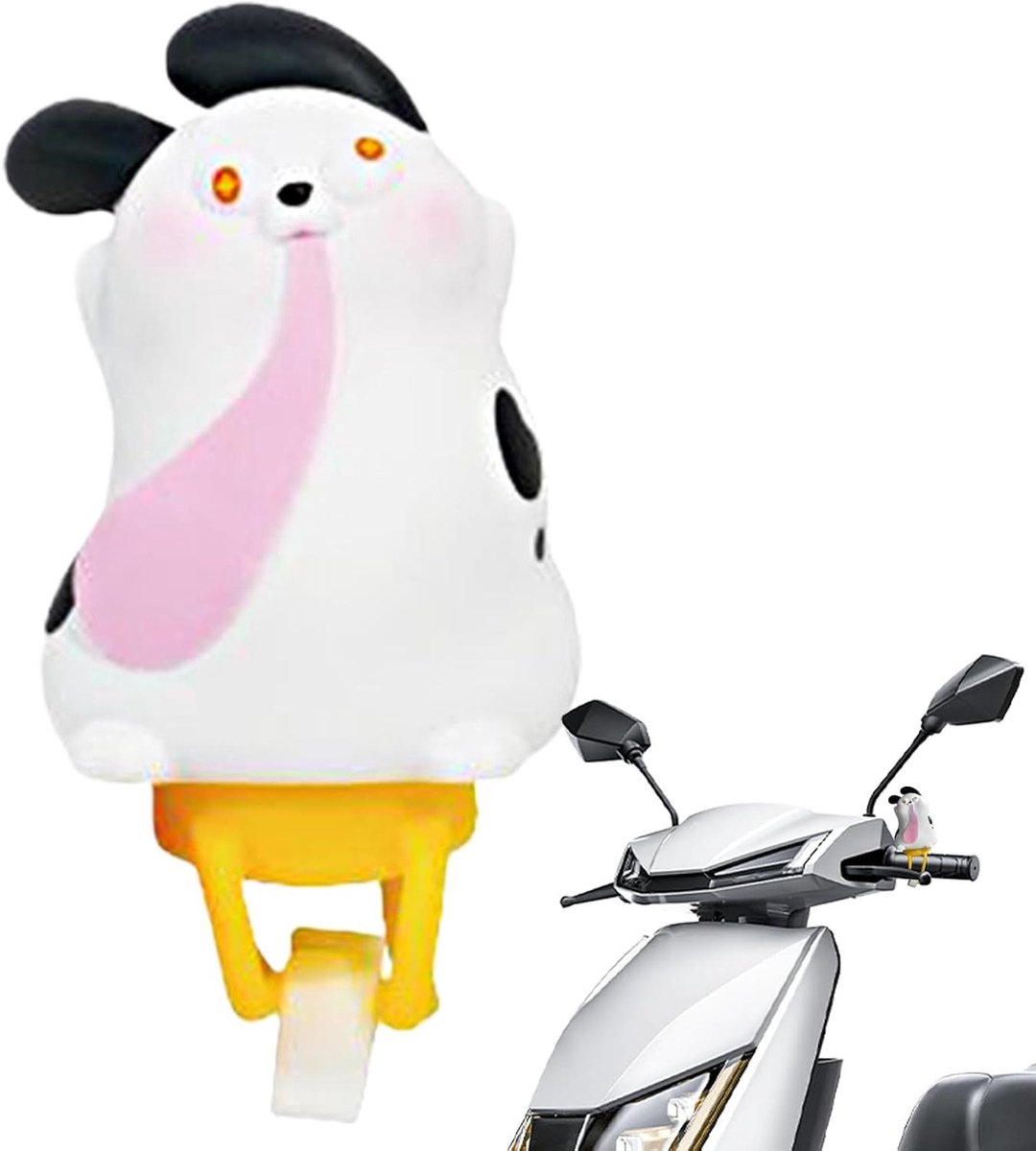 Fiets Ornament Dier - Stuurdecoratie Fiets Accessoire - Fietsplezier Verhogend - Eenvoudige Montage Zonder Gereedschap