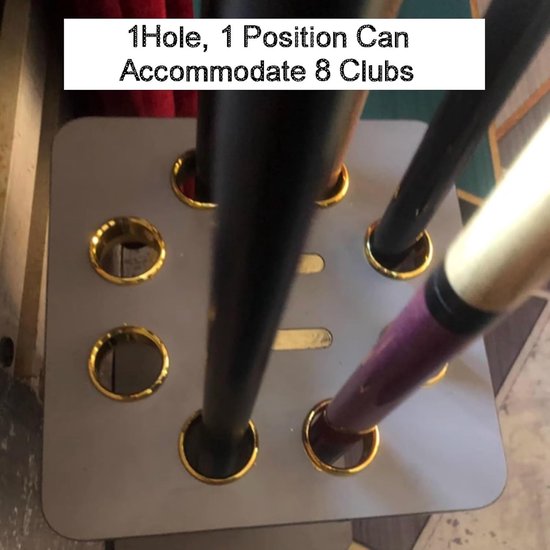 Poolkeu houder - Standaard organizer - Biljartkamer inrichten - Vloerstaand model - Voor 8 keuen - Color1 — afbeelding 3