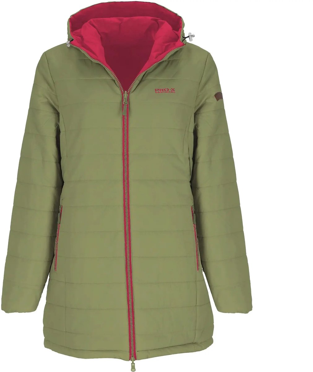 Damesjack met lange capuchon Pro-X Elements Ida Groen