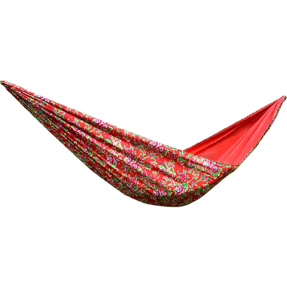 Reishangmat - Dubbele Hangmat - Outdoor Ontspanning - Drievoudige Naden - 270 x 140 cm - Rood