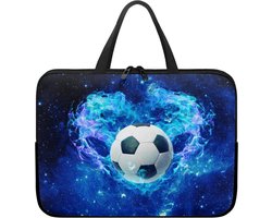 Laptoptas Voetbalprint - Laptophoes Computerhoes - Laptop Beschermen - Waterdicht Krasbestendig - 10-17 inch - Meerdere Kleuren