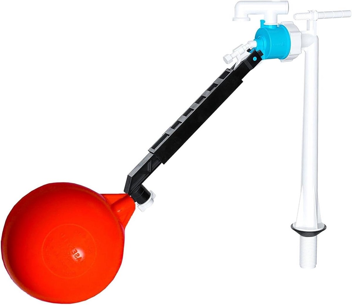 Toilet vulinlaat kit - Stortbak reparatie - Toilet repareren - Universele pasvorm - 6 inch vlotter - Wit