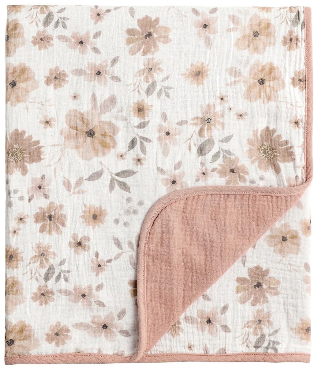 Omgoods - 100% Organic Katoenen Muslin Babydeken 100x100 cm