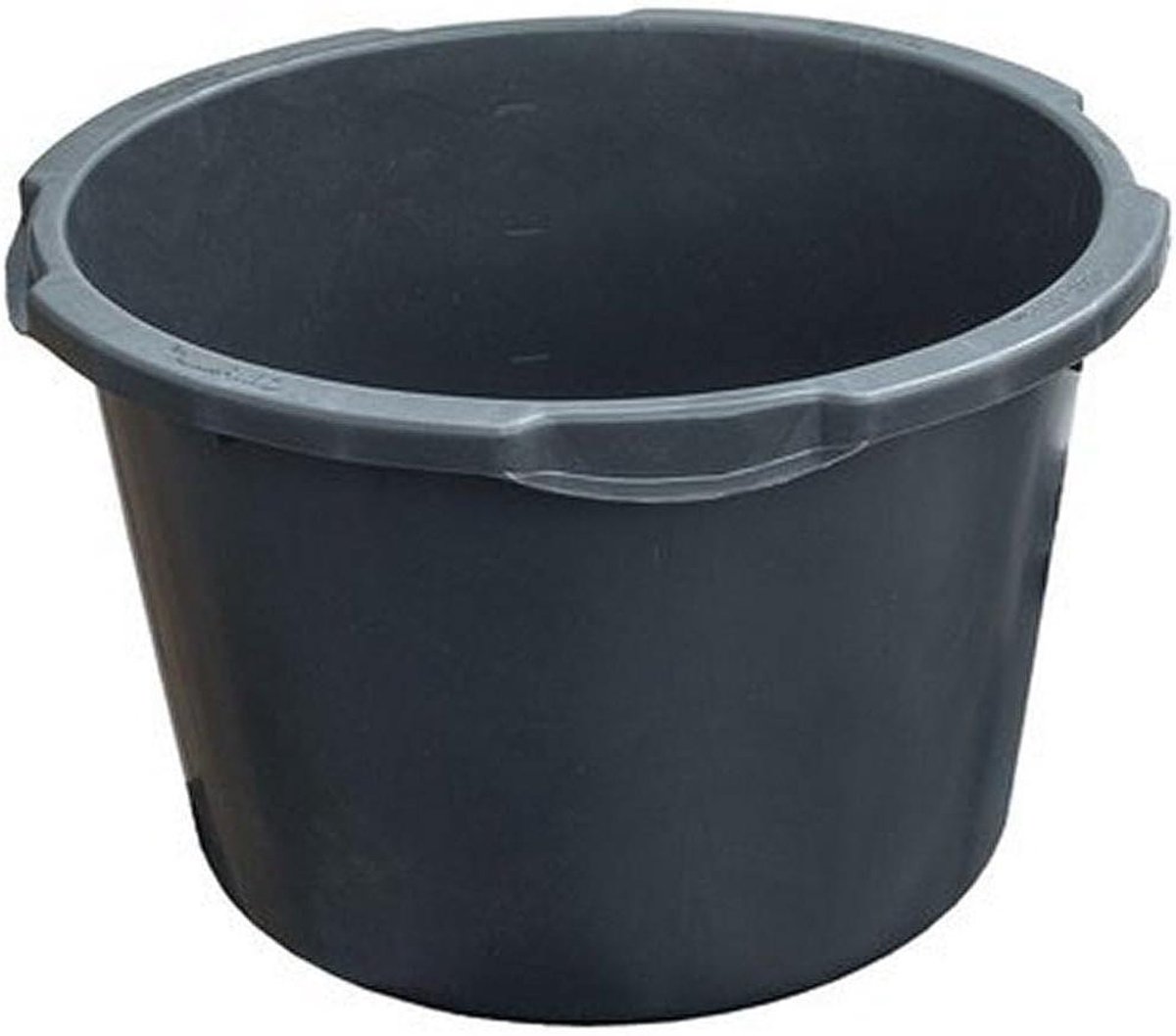 Metselwerk Container - Bouwemmer Kuip - Bouw Werkzaamheden - Vorstbestendig Materiaal - 45 Liter - Zwart