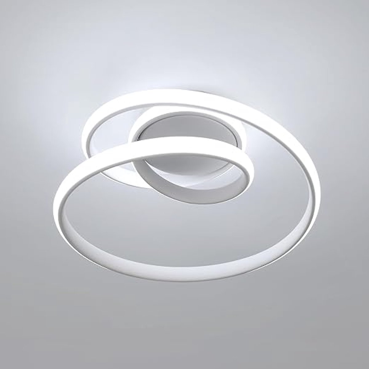 Moderne LED Plafondlamp Spiraal 36W Wit Koud Licht