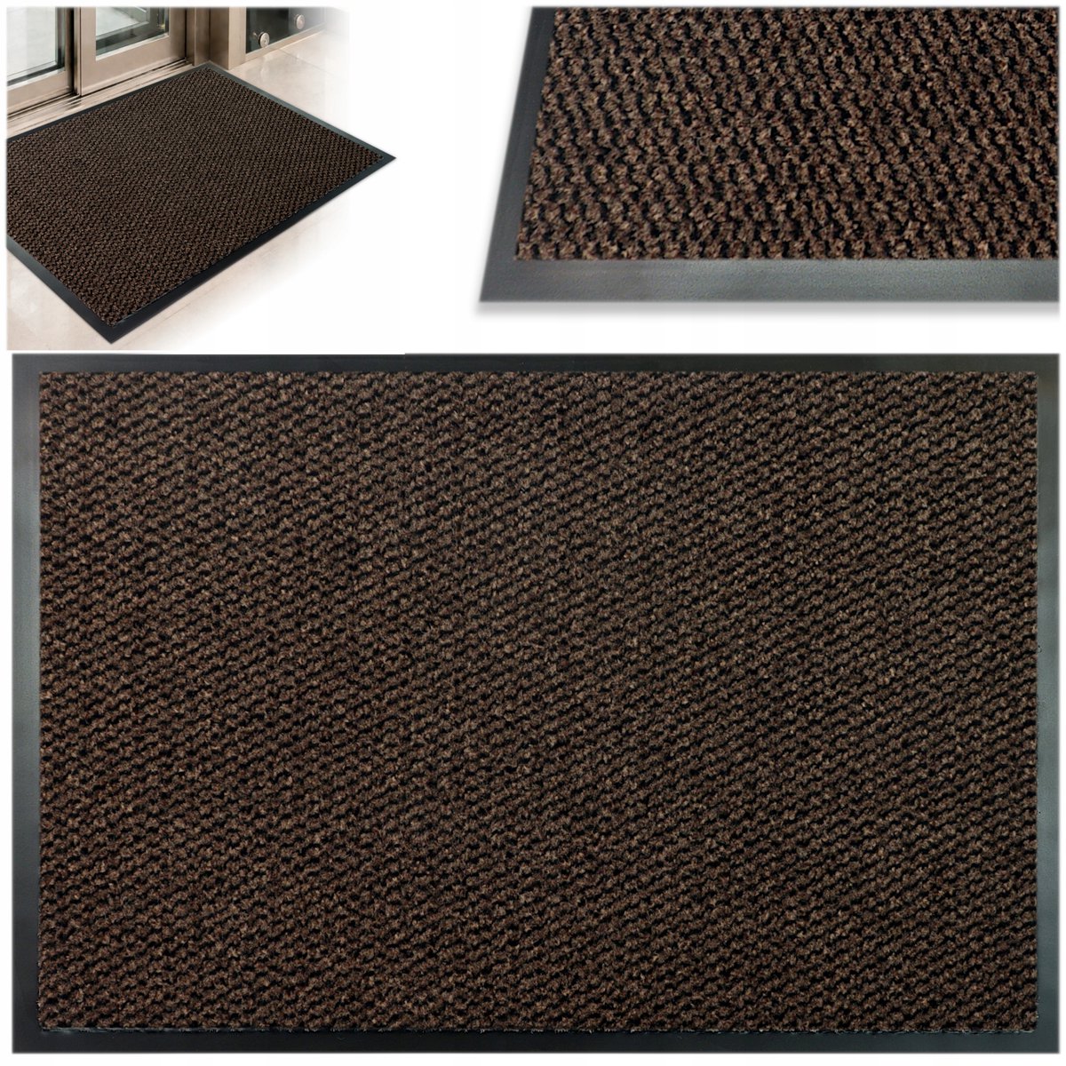 Grote Bruine Deurmat 80x120 cm - Binnen & Buiten - Antislip