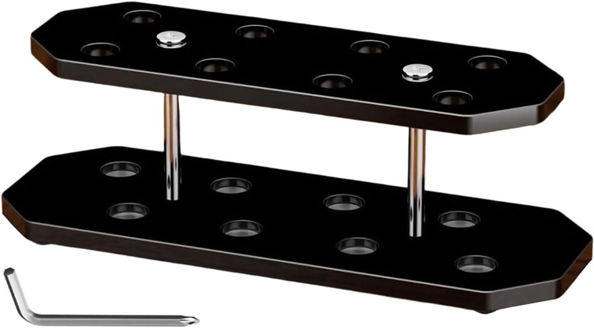 Dartstandaard - Dartrek Acryl - Darts Opbergen - Schuin Display Ontwerp - 16 x 6 x 55 cm - Zwart