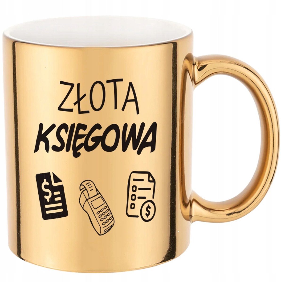 Elegante Gouden Mok 330ml - Stijlvol Cadeau voor Boekhouders
