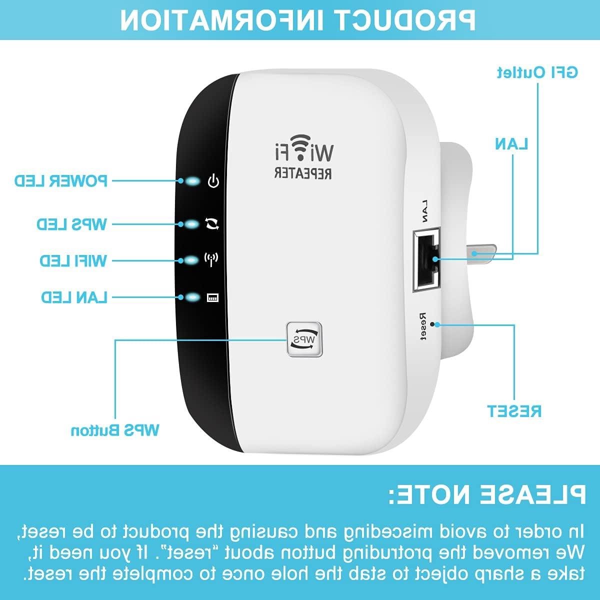 WiFi Booster - Signaal Versterker - Internet Uitbreiden - Tot 45 Apparaten - 3650 m² Dekking - Wit