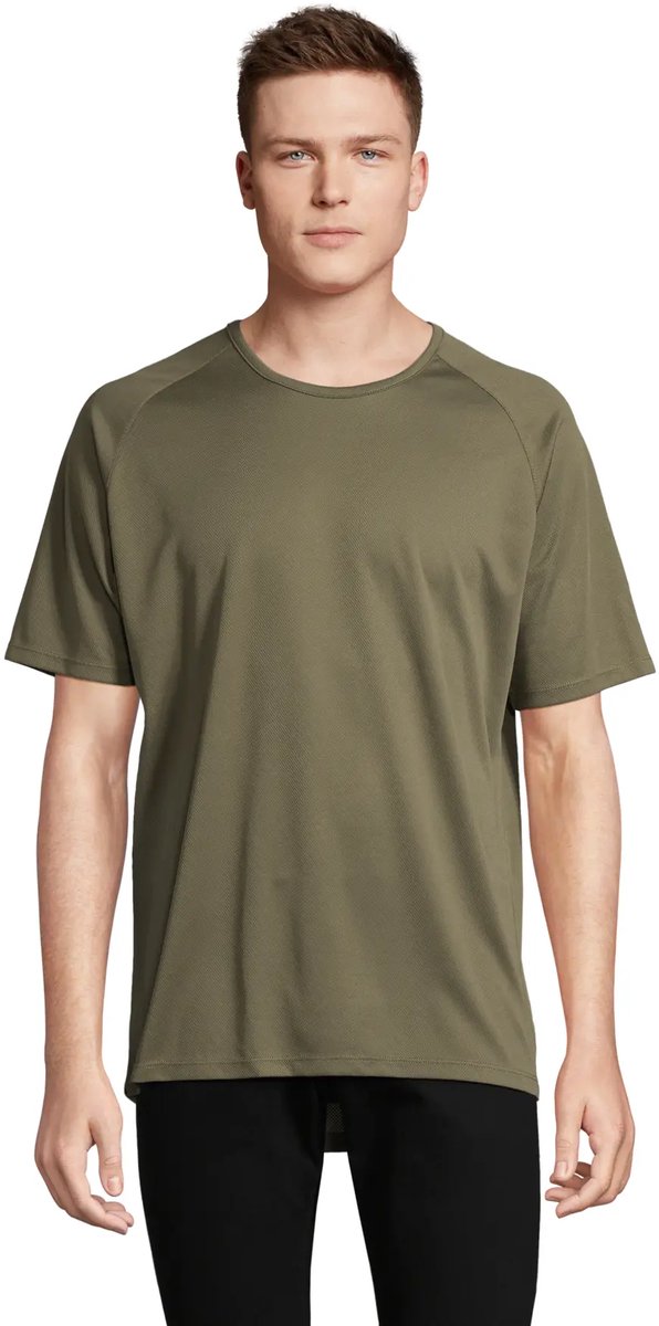 SOL'S Men´s Raglan Sleeves T Sporty L198 - Army - XS
