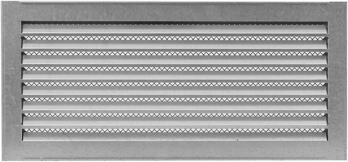 Ventilatierooster Lamellen - Afvoerlucht Rooster - Ventilatie Buiten - Weerbestendig Beschermrooster - 560 x 260 mm - Wit