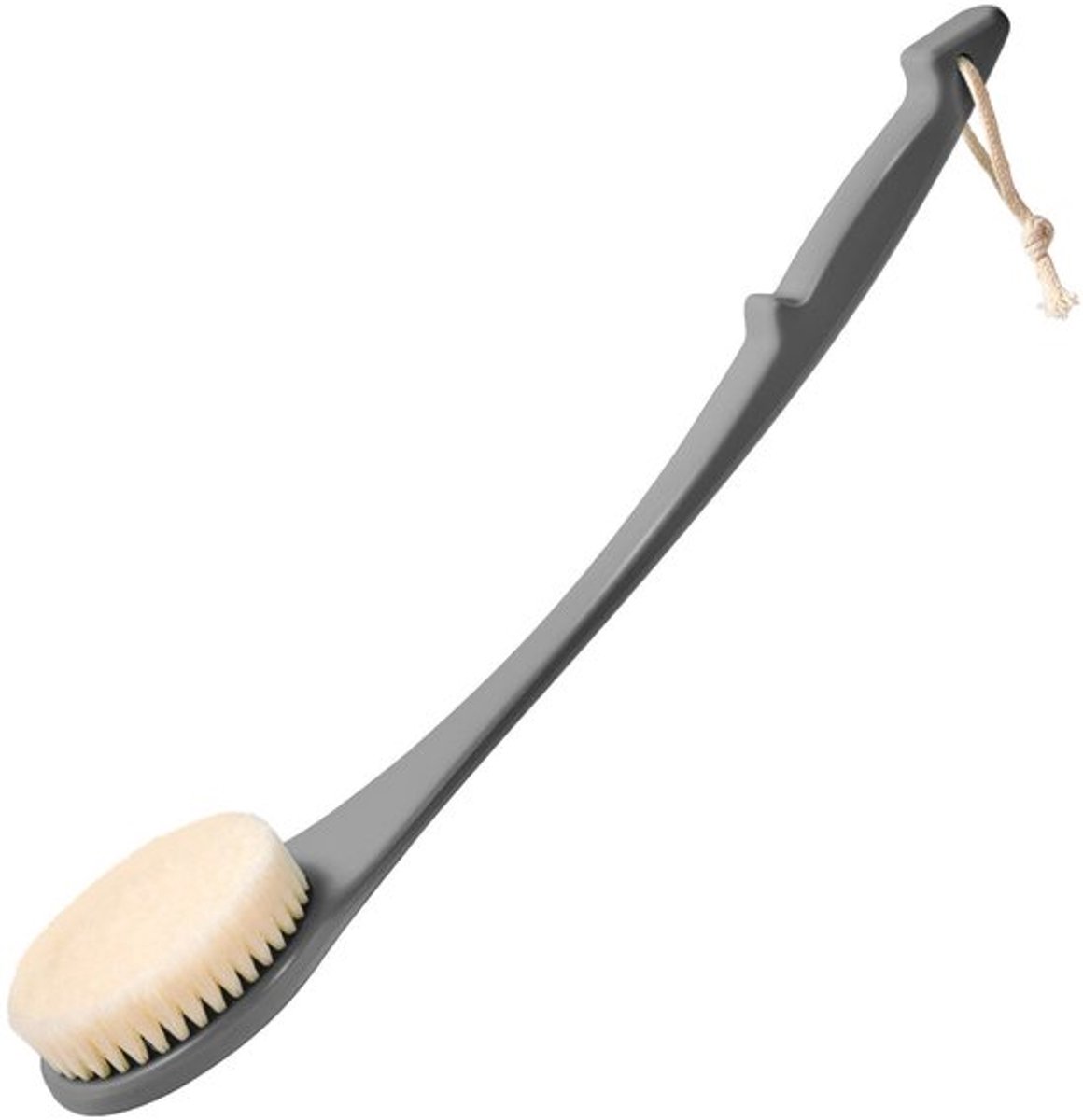 Rugschrobber voor douche 17 inch - Doucheborstel - Exfoliërende Lichaamsborstel - Lange Steel - Zachte Borstelharen - Duurzaam en Antislip
