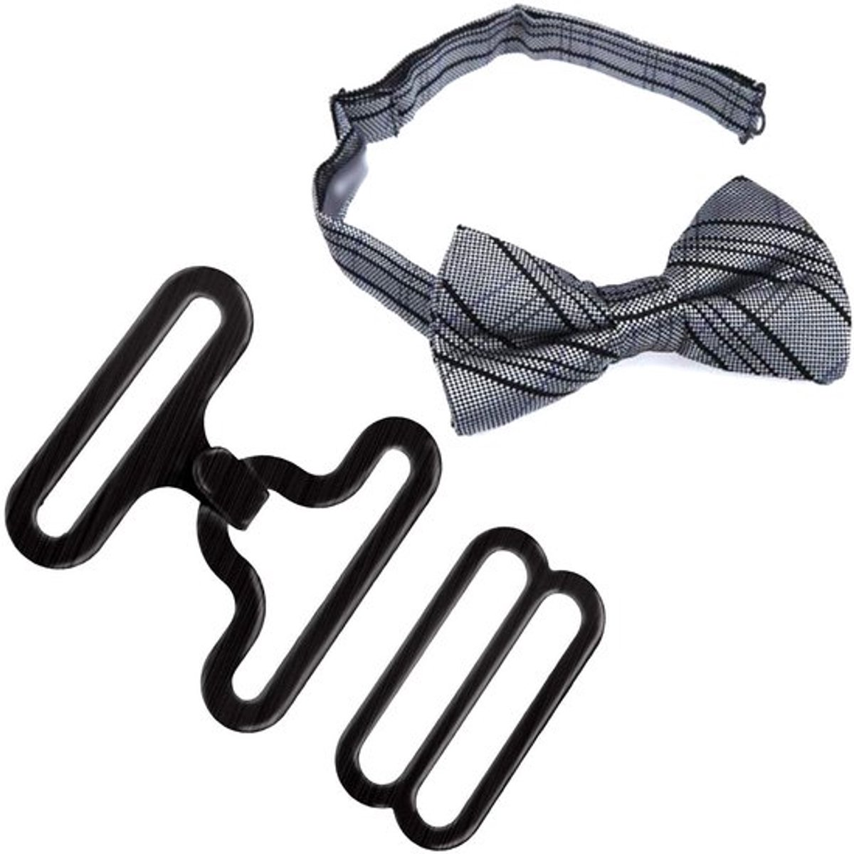 Byshayne- Strikclip 50 Sets - Zwart - Koper - DIY Bevestiging - Ultra-dun - Geschikt voor Necktie/Band - Vlinderdasclip