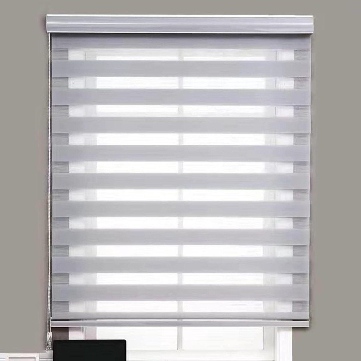 Verduisterend Rolgordijn - Verduisteringsgordijn Gordijnstof - Slaapkamer Verduisteren - 100% Schaduw Thermische Isolatie - 55x180cm - Grijs