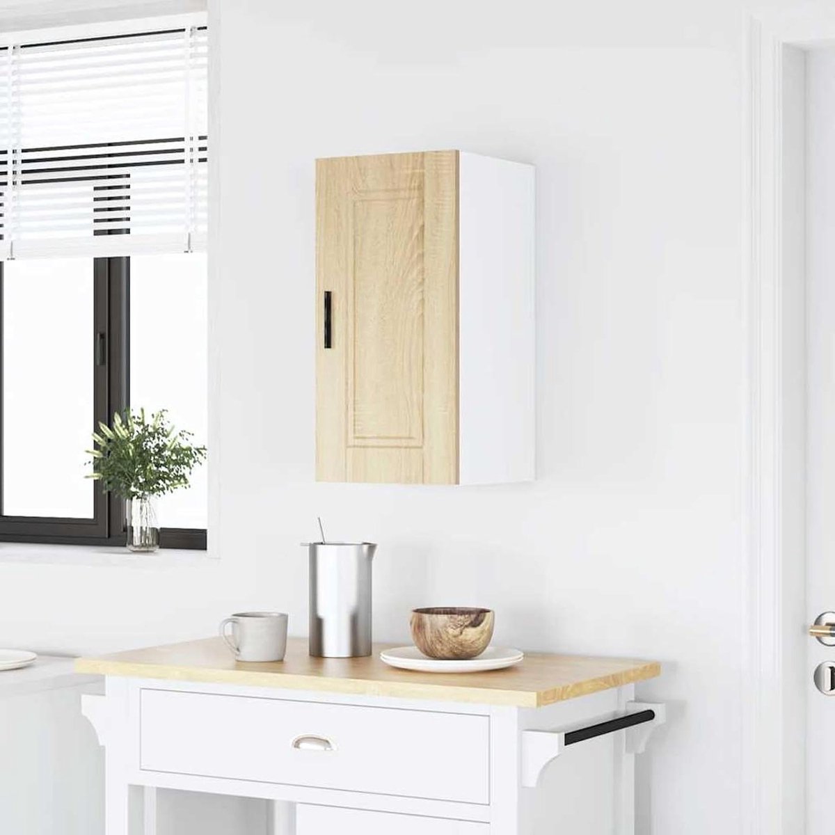 Keukenkast Wandkast - Hangende Kast Keuken - Keuken Organiseren - Ruimtebesparend Verticale Opslag - 30x31x60 cm - Sonoma Eiken