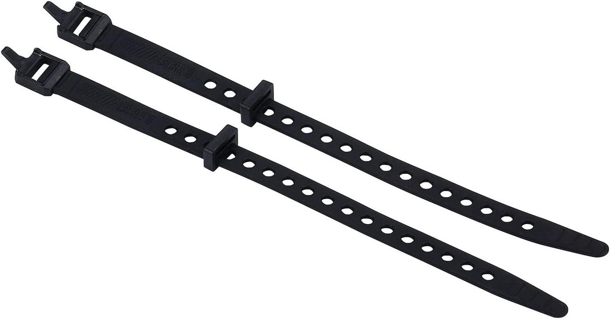 Fiets Cargo Bandjes - Bagageriemen Fietstas - Spullen Vervoeren - Waterbestendig Materiaal - 2 Stuks - Zwart