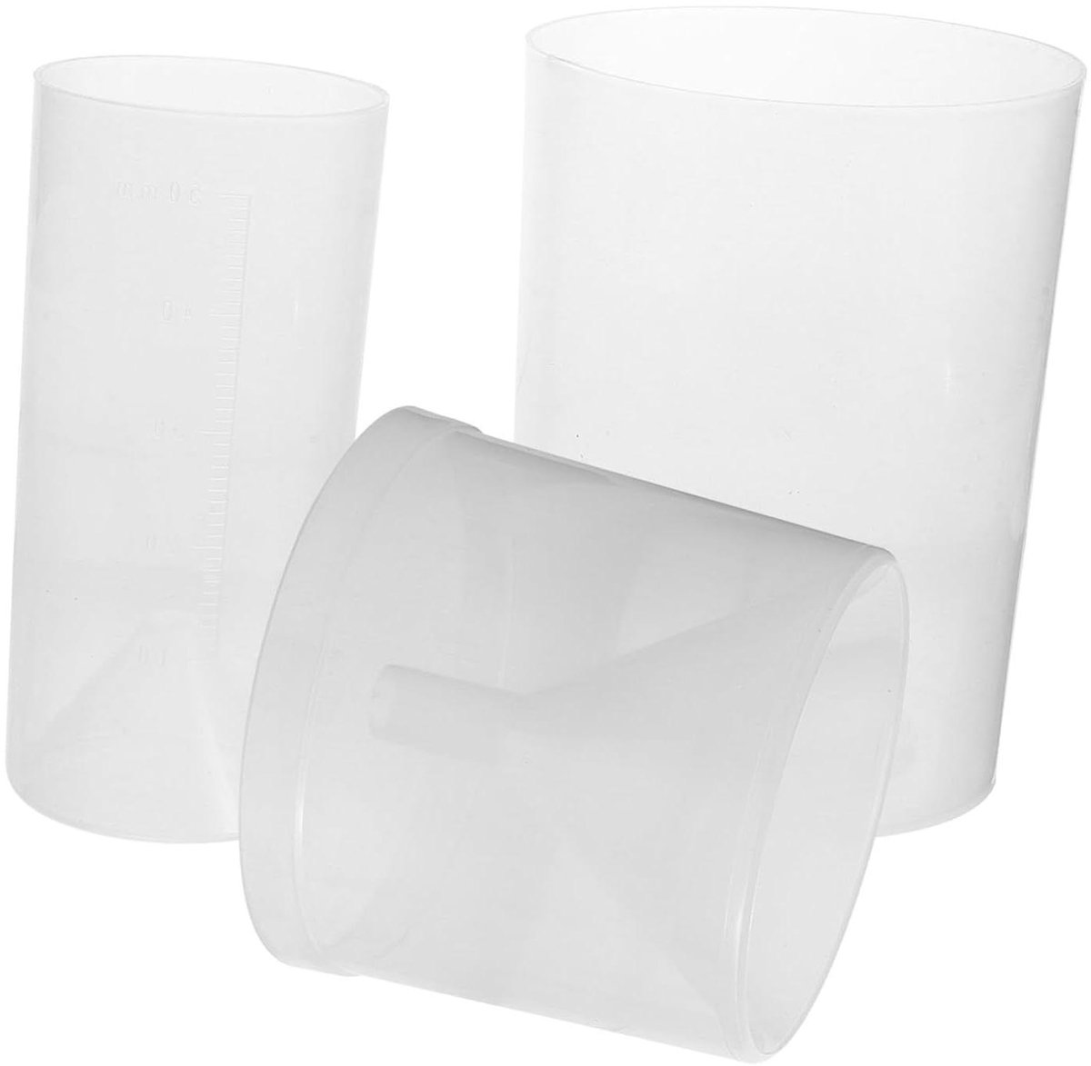 Regenmeter Tuin - Regenmeter Set - Onderwijs Meten - Transparant Plastic - 3 Stuks - Transparant