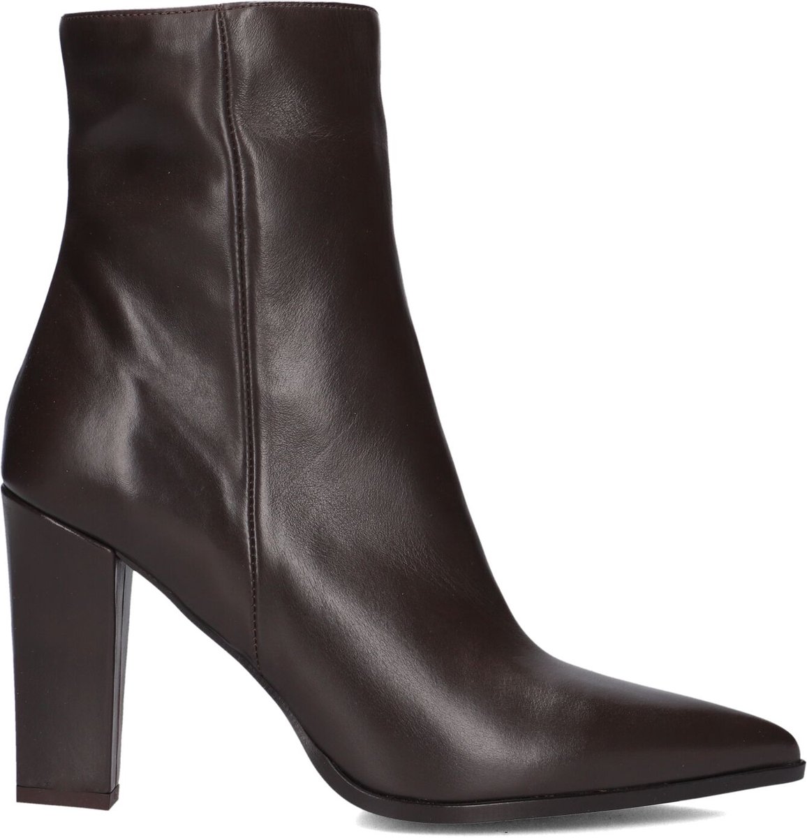 Notre-V 67139 Enkellaarsjes - Enkelboots met rits - Dames - Bruin - Maat 40