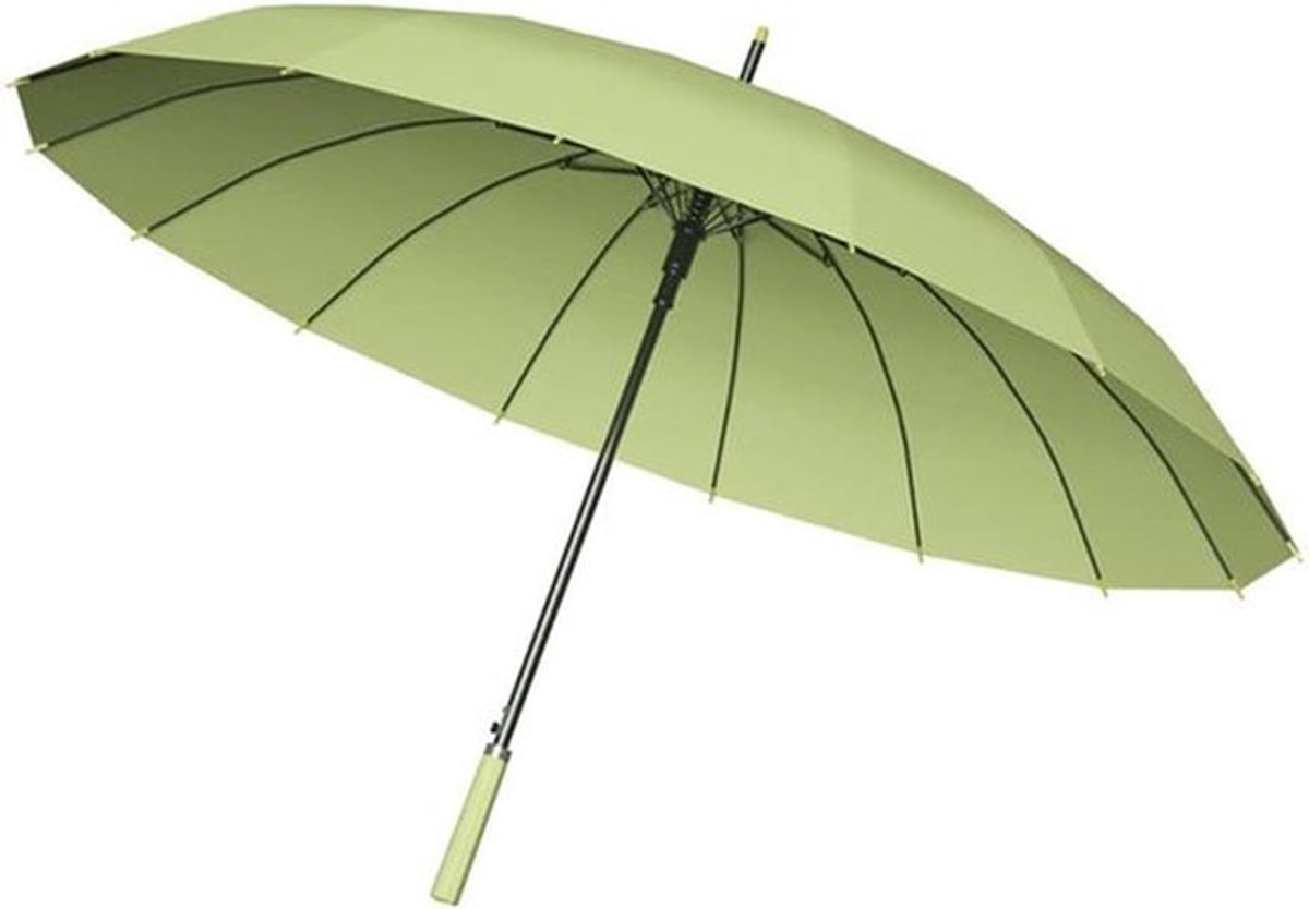 Grote Paraplu 24 Ribs Sterke Winddicht Glasvezel Lange Handvat Handleiding Golf Outdoor Vrouwen Mannen Meerdere Kleuren KS49