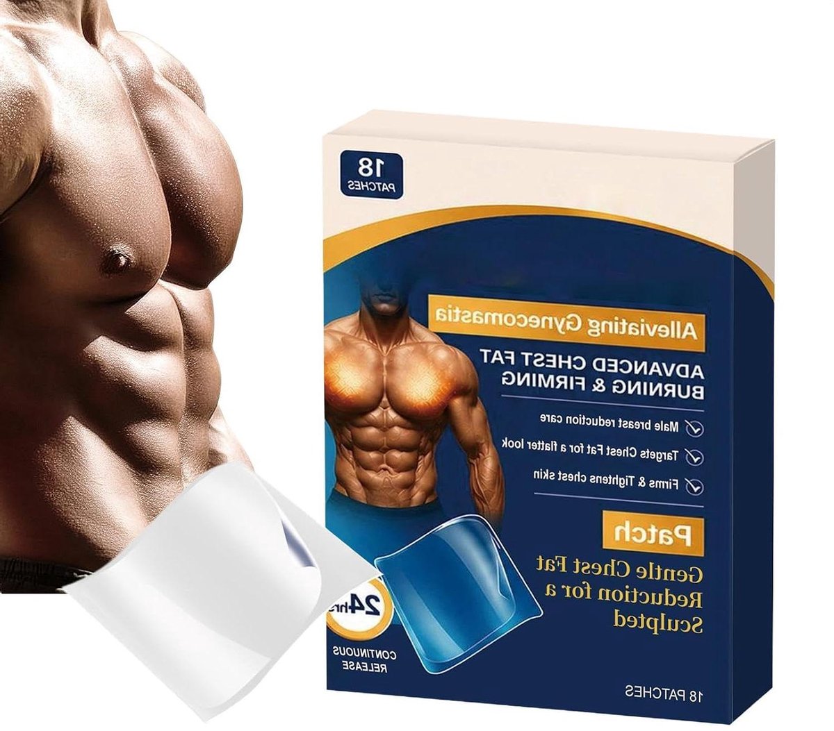 Mannen Borsthuidpad - Borstversteviger Heren - Comfortabel Dragen - Ademende Elasticiteit - 18 Stuks - N.v.t.