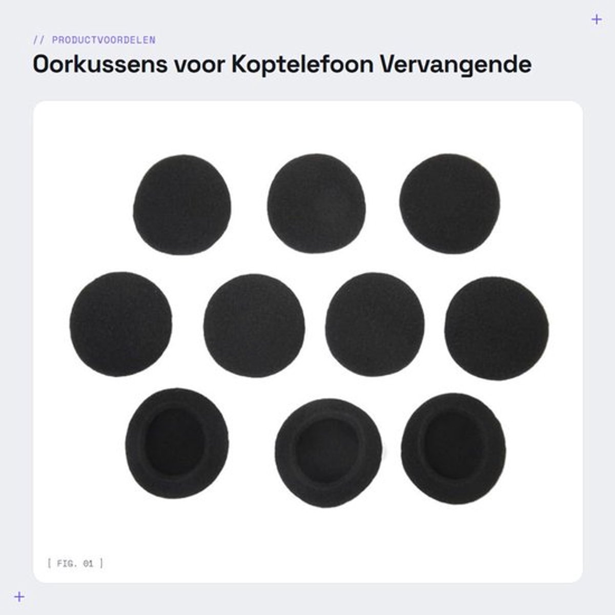 Oorkussens voor Koptelefoon - Vervangende Oorkussens - Zacht Schuim - Zwart - Comfortabel - Geschikt voor PX100 PX80 PC131 Koss Porta Pro