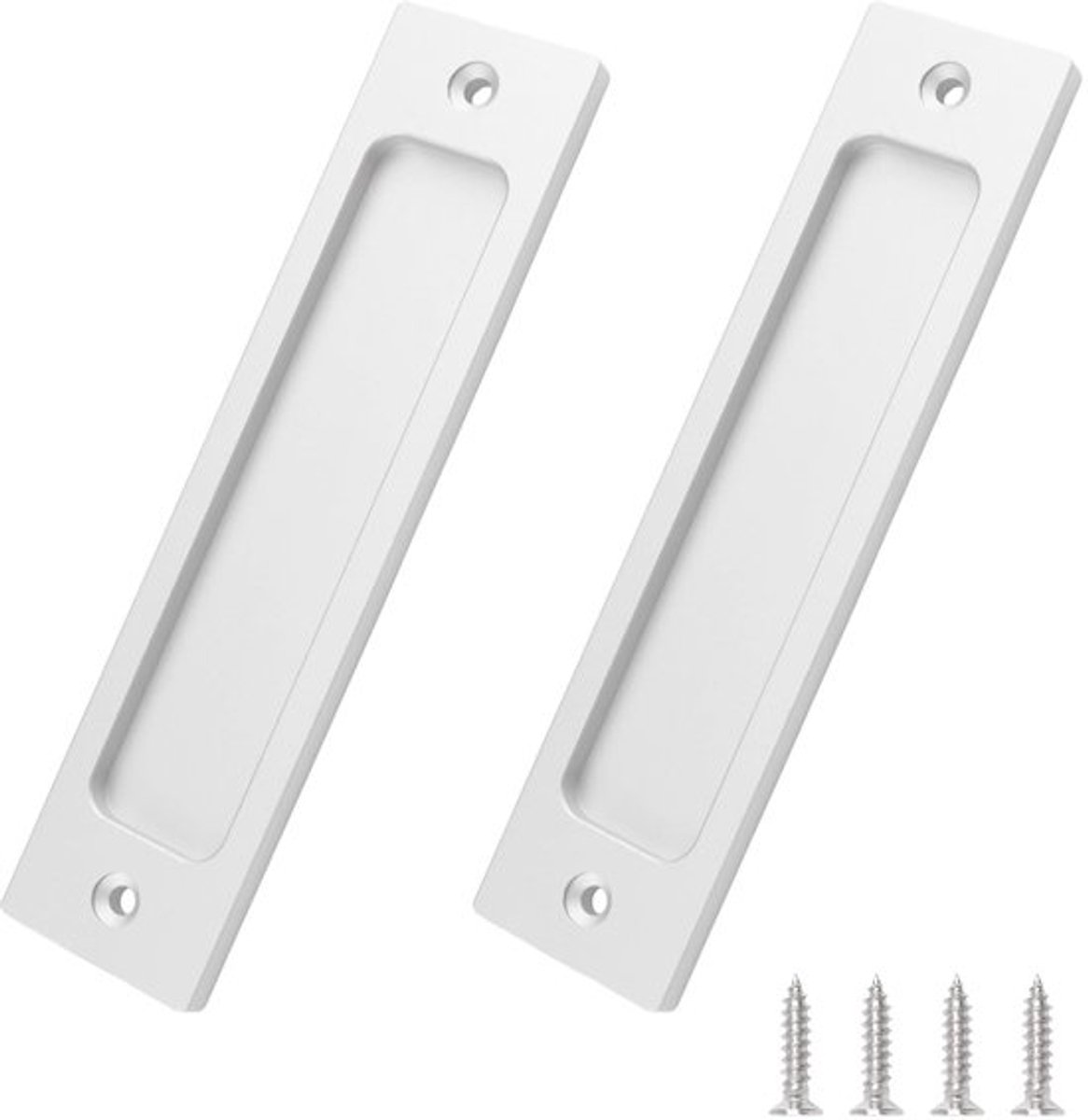 Trekker - Rechthoekige Schuifdeur Trekker - Aluminium Handgreep - 2 Stuks - Verzonken Ontwerp - Modern Design - Vingerhandgreep - Deurgreep