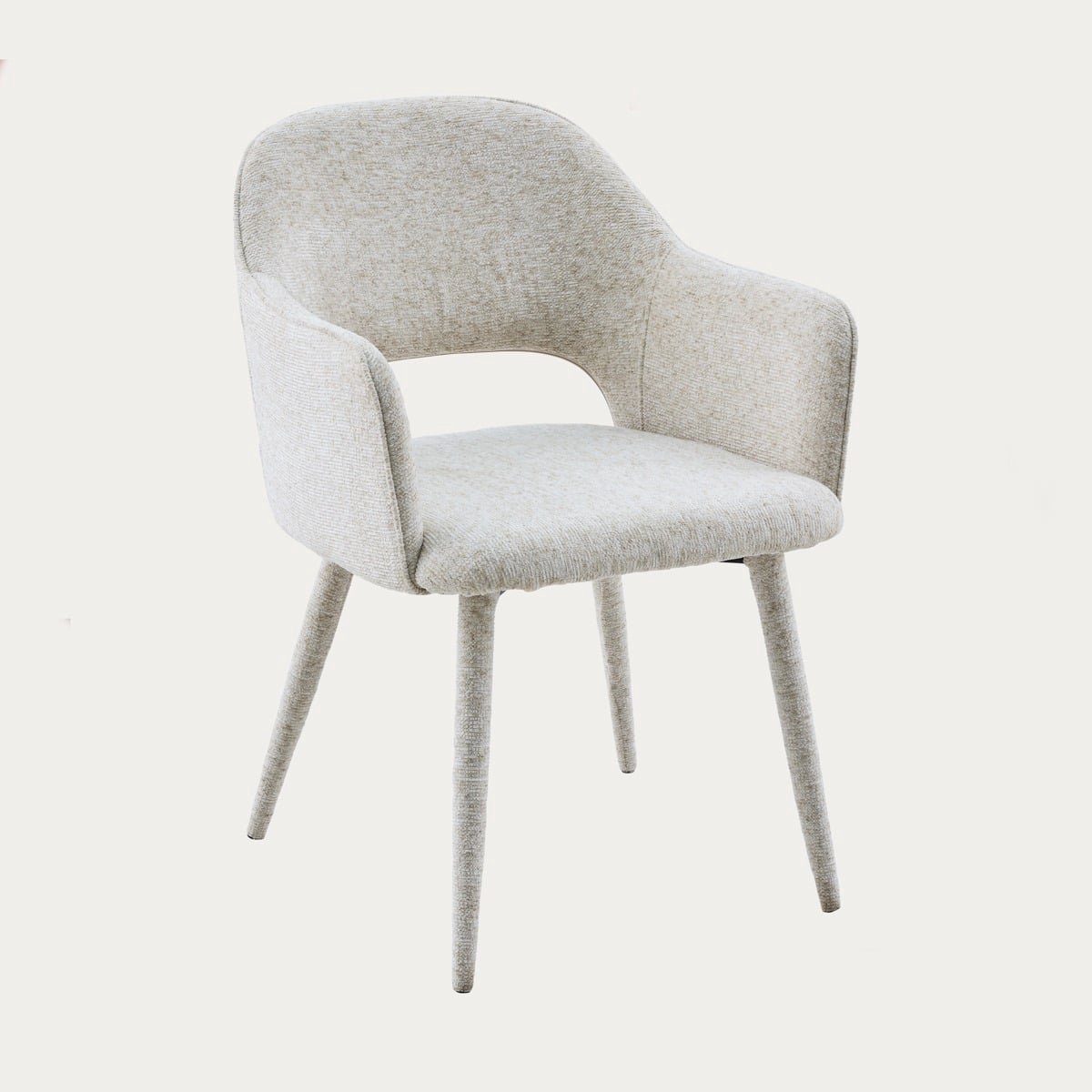 HOMLA Chair - CONTE - in fabric beige - 55x62x85 cm - 774881