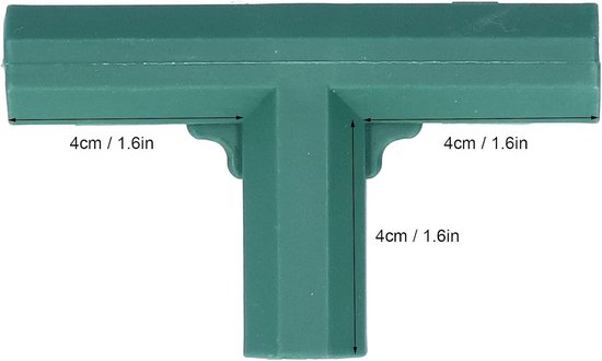 8-delige T-vormige connector set voor 16mm kasframe, ideale adapter voor tuinplanten ondersteuning en kweekkassen — afbeelding 5